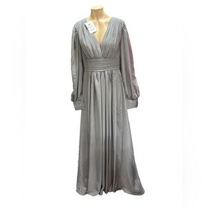 NewWT💗BXZ SO BEAUTIFUL Gray Maxi BEAUTIFUL FIT! Sz Medium